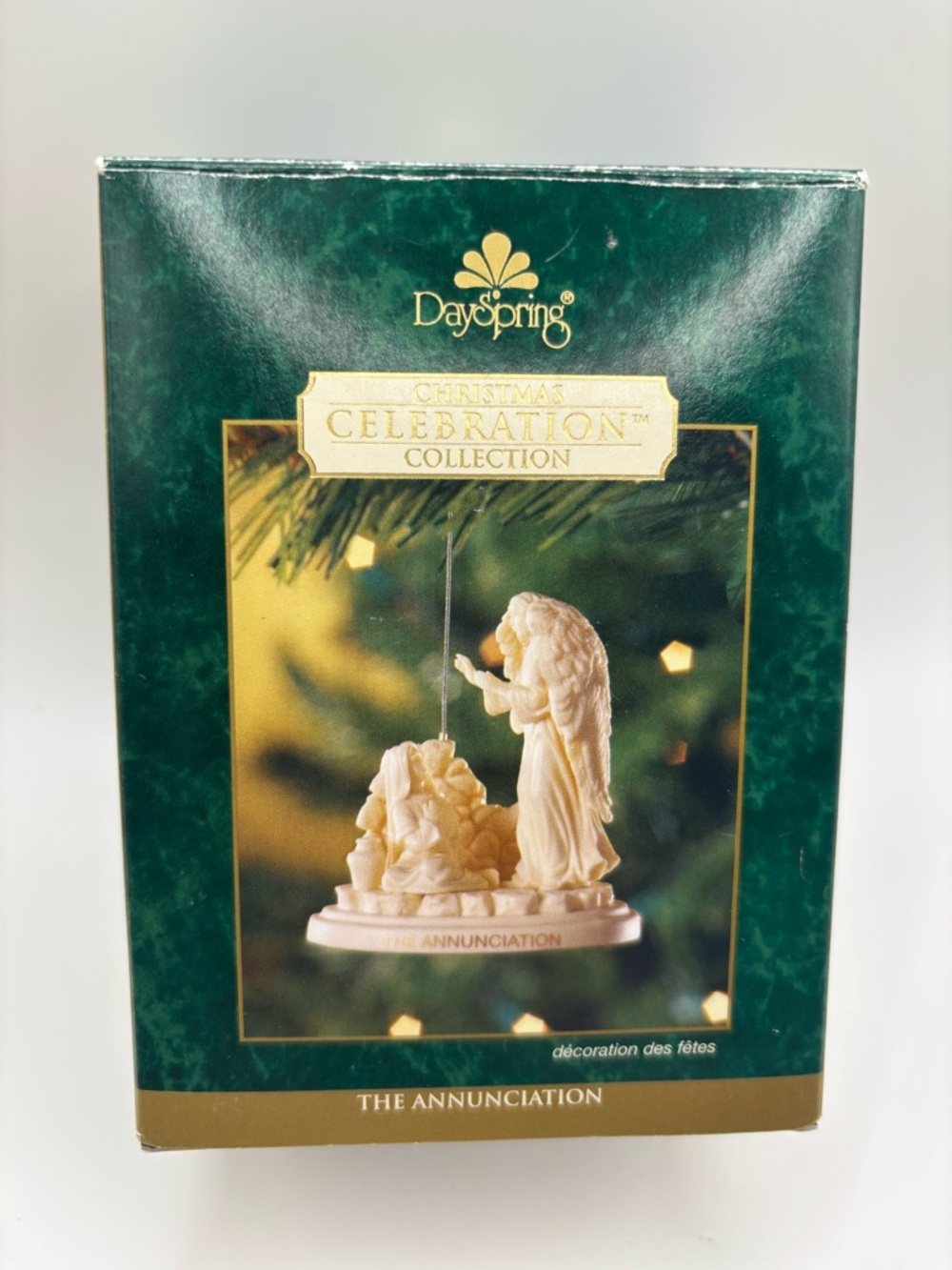 Dayspring Christmas Ornament THE ANNUNCIATION Ceramic 3.25" Tall Catholic 2006